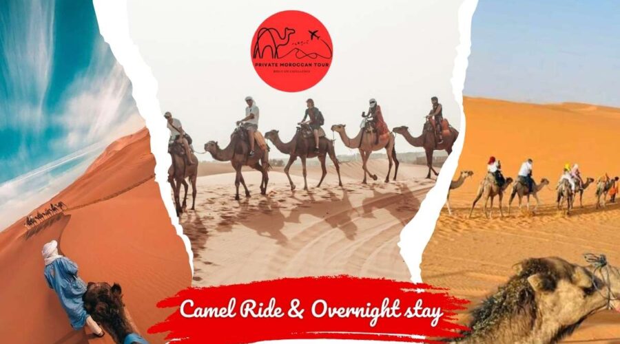 Overnight Camel trek Merzouga, Camel Ride in Merzouga Desert, Experience the Camel ride and overnight stay in a Desert Camp, with Cheap Price